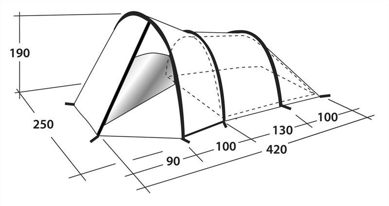 Outwell Outwell- Палаткакомфортная Vigor 4