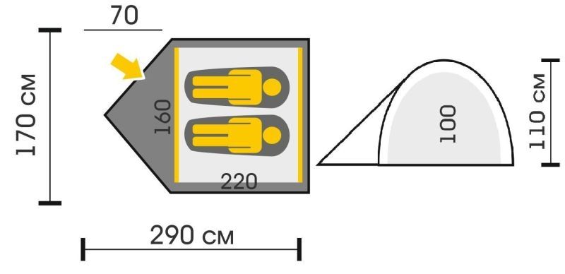 Talberg Экстремальная палатка Talberg Vega 2