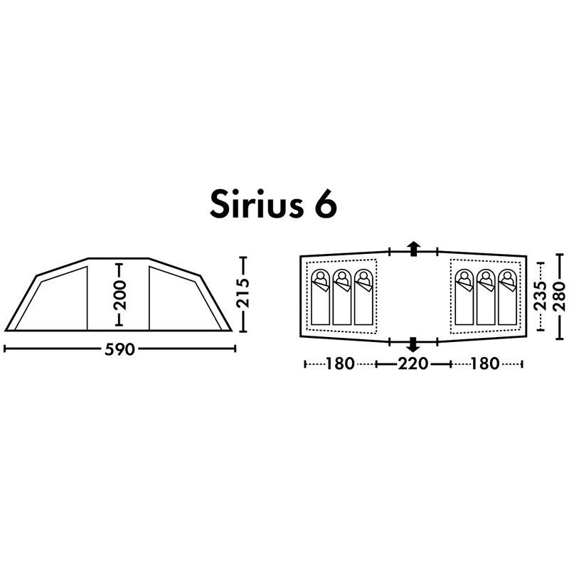 FHM Полуавтоматическая палатка FHM Sirius 6