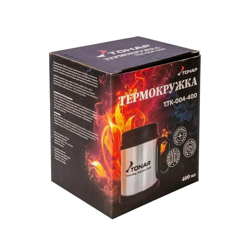 Тонар Термокружка с крышкой и подставкой Тонар T.TK-004-400 0.4