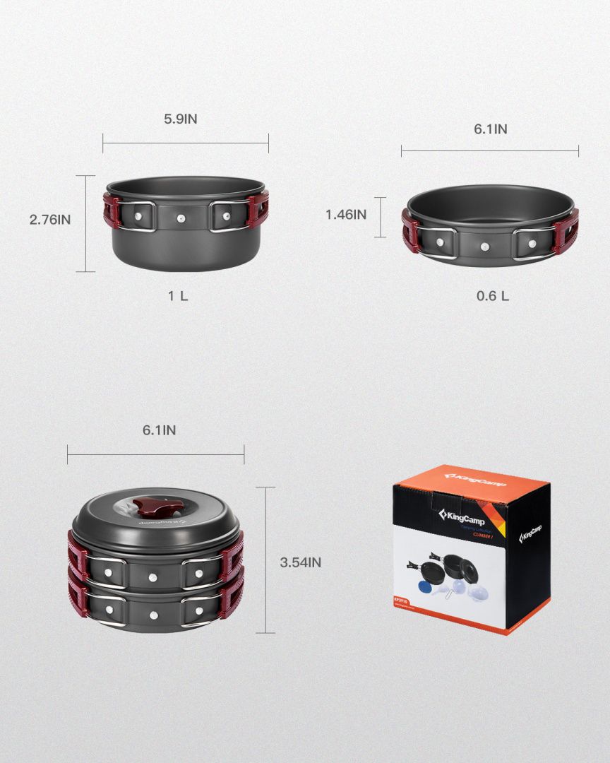 KingCamp Набор посуды 2 человека King Camp 3910 Climber 1