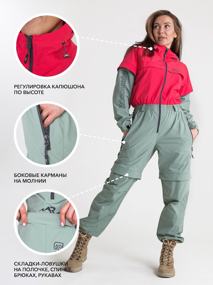 Rosomaha Комбинезон противоэнцефалитный женский Softshell Rosomaha (Покров) Турист Н