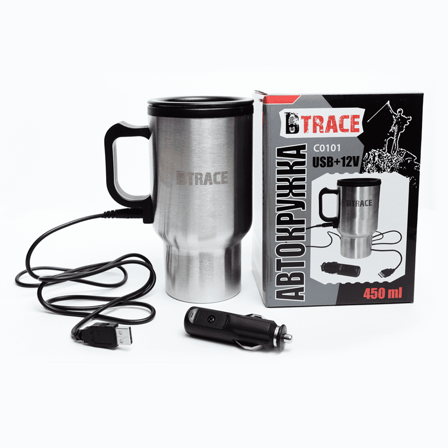 BTrace Подарочная автокружка BTrace USB +12V 0.45