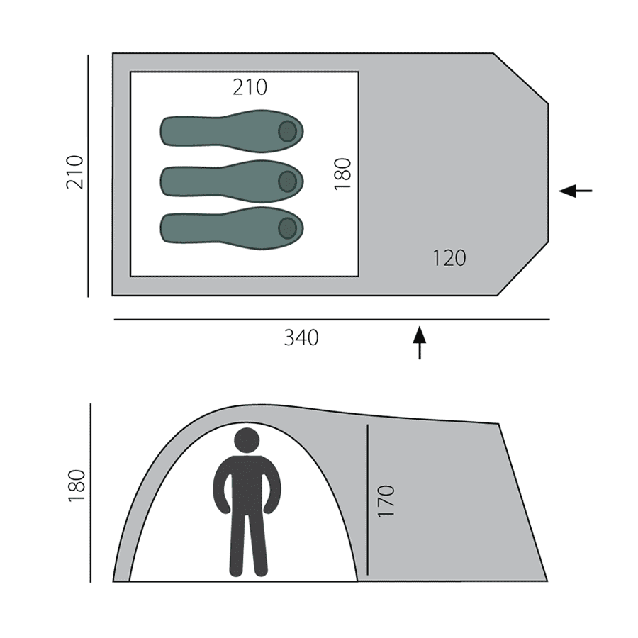 BTrace Кемпинговая палатка BTrace Element 3
