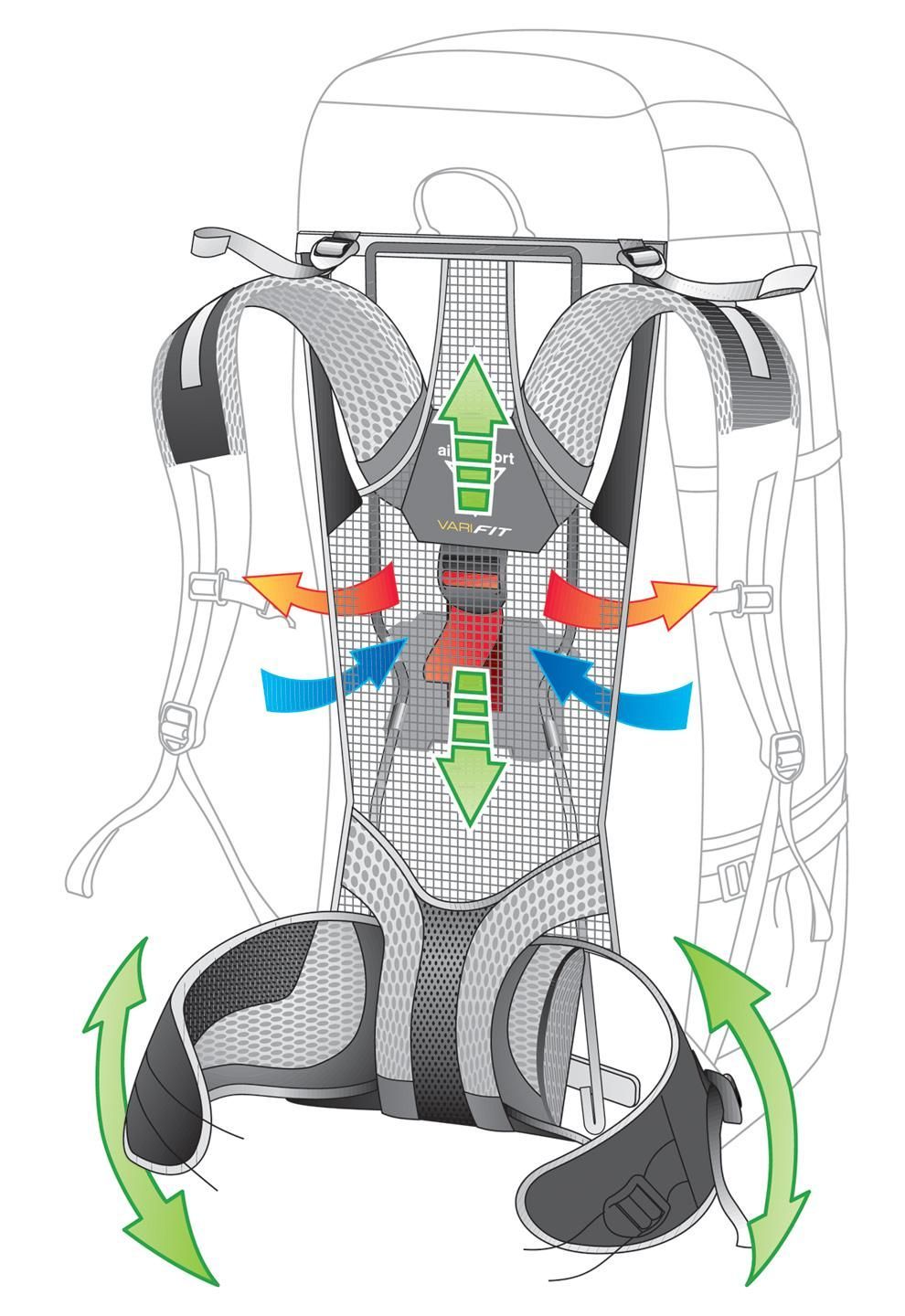 Deuter Рюкзак для треккинга Deuter Aircomfort Futura Vario 60