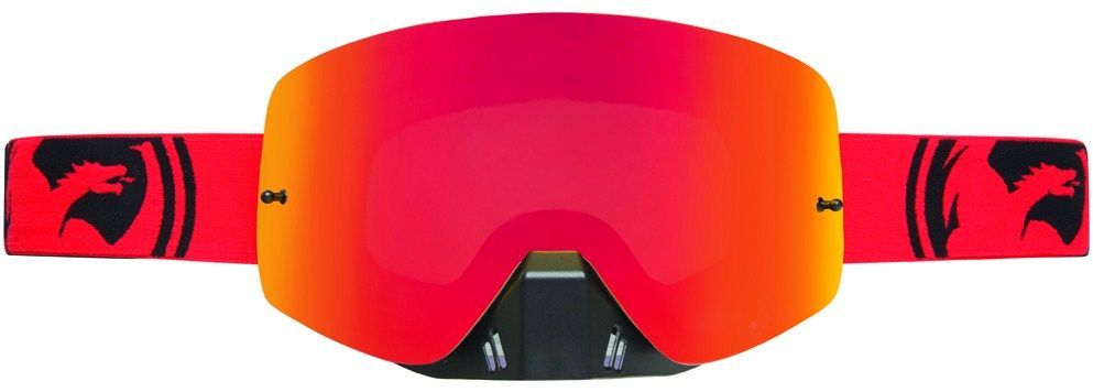 Dragon Alliance Спортивная маска оправа линзы Dragon Alliance NFXs ( Red-Black Split, Red Ion + Clear)