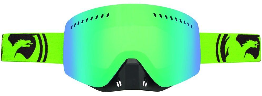 Dragon Alliance Спортивная маска оправа линзы Dragon Alliance NFXs ( Green-Black Split, Green Ion + Clear)